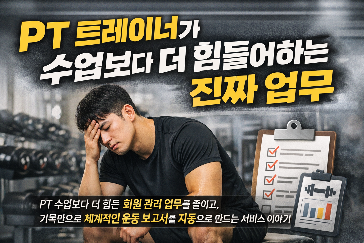 PT 트레이너가 수업보다 더 힘들어하는 진짜 업무